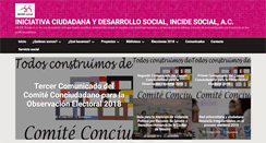 Desktop Screenshot of incidesocial.org
